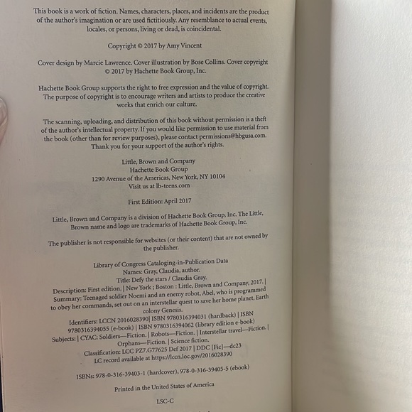 Defy the Stars: Defy the Stars by Claudia Gray (2017, Hardcover) signed - Picture 7 of 8